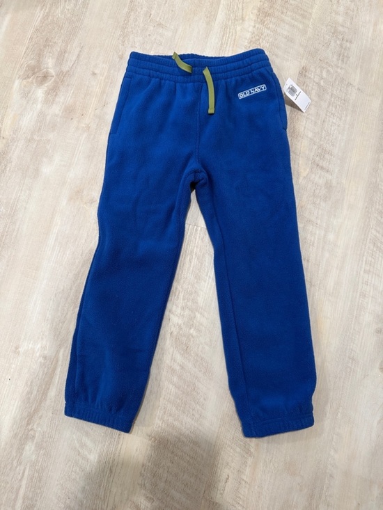 Old Navy Other - Old Navy Royal Blue Kids Fleece Joggers with Green Drawstring